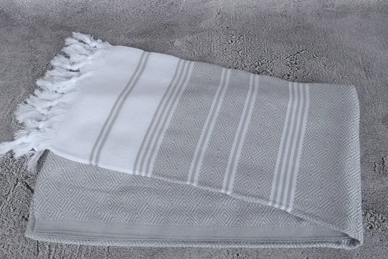 Wedding Favors, Turkish bath towel for spa, Personalized Gift, Family Gift, 70x40 Cotton Diamond Towel, Wedding Anniversary Gift, Sand-free towel - 6