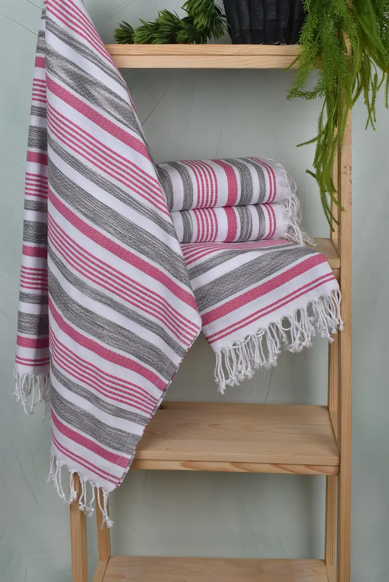 Spa Towel, Beach Bachelorette Party Decorations, Peshtemal Towel, Beach Towel Bulk, 70x36 Cotton Striped Towel, Quick-dry towel, Christmas Gift - 6