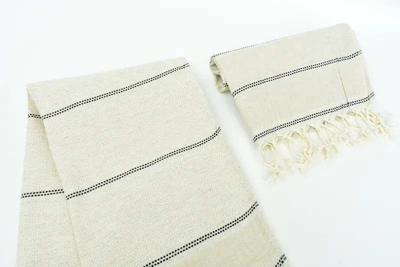 Bachelor Gifts, Wedding Hand Made Gift, Monogram Kitchen Towel, Wedding Gift, Bridal Shower Gift, Monogram Hand Towel, 40x20 Linen Striped Towel - 7