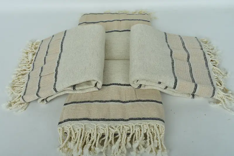 Fouta towel, Personalized Turkish Towel, Housewarming Gift, 70x36 Linen Striped Towel, Bridal Shower Favor, Kids Beach Towel, Embroidery Towel - 6
