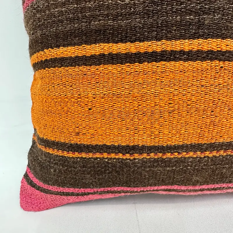 Cushion, 14x14 Red Cushion, Ethnical Kilim Rug Pillow, Kilim Pillow Cover, Turkish Bench Cushion, Custom Pillow Sham, Home Decor Pillow - 4