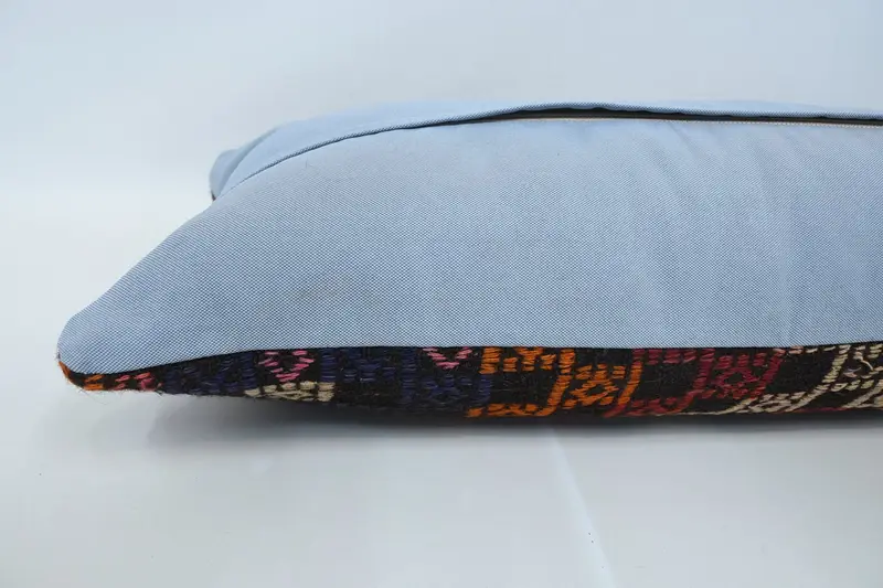 16x48 Red Cushion Cover, Interior Designer Pillow, Turkish Rugs Cushion Case, Pillow Cover, Throw Kilim Pillow, Kilim Cushion Sham - 6
