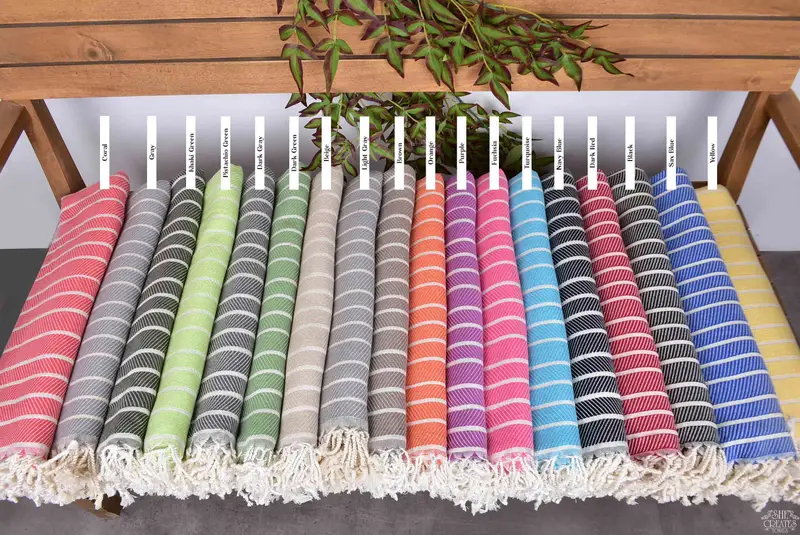 Turkish towel, Personalized Gifts, Beach Size Towel, Bachelorette Party Decorations, 70x40 Bamboo Herringbone Towel, Bachelorette Party Favors Beach - 2