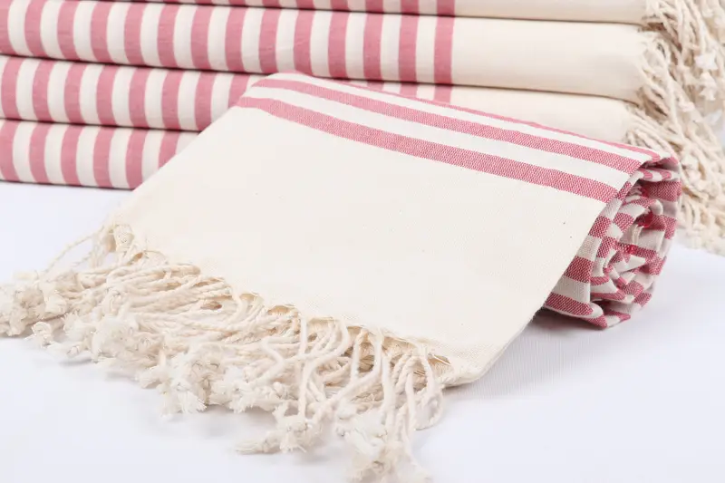 Türkisches Handtuchset, 70x40 Baumwollstreifentuch, Babygeschenk, sandresistent - 4