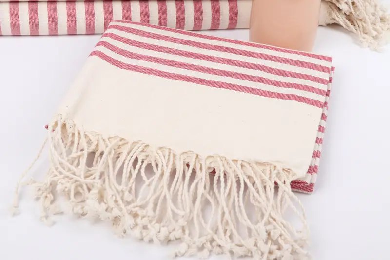 Türkisches Handtuchset, 70x40 Baumwollstreifentuch, Babygeschenk, sandresistent - 5