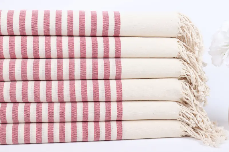 Türkisches Handtuchset, 70x40 Baumwollstreifentuch, Babygeschenk, sandresistent - 3