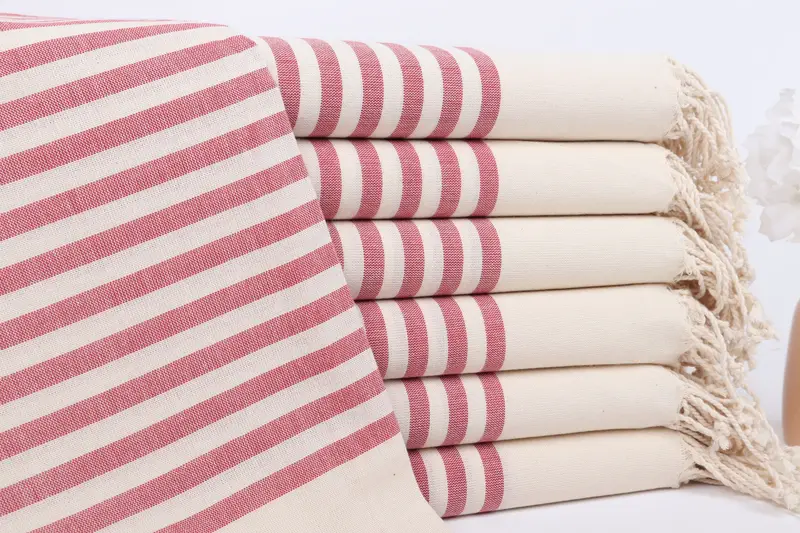 Türkisches Handtuchset, 70x40 Baumwollstreifentuch, Babygeschenk, sandresistent - 1