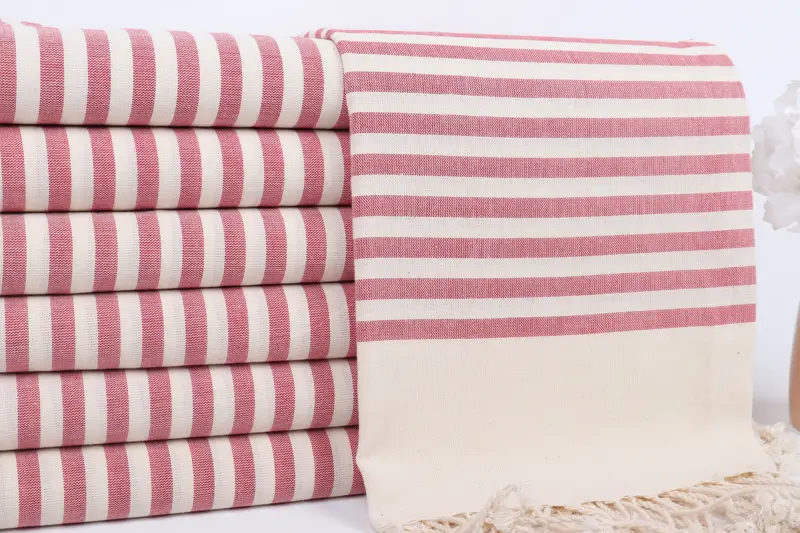 Türkisches Handtuchset, 70x40 Baumwollstreifentuch, Babygeschenk, sandresistent - 2