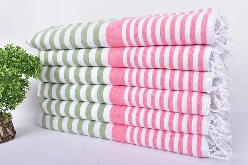 68x36 Cotton Striped Towel, Travel towel, Gift For Him, Valentines Gift, Kids Beach Towel, Beach Bachelorette Party Decorations, Bachelor Gifts - 3