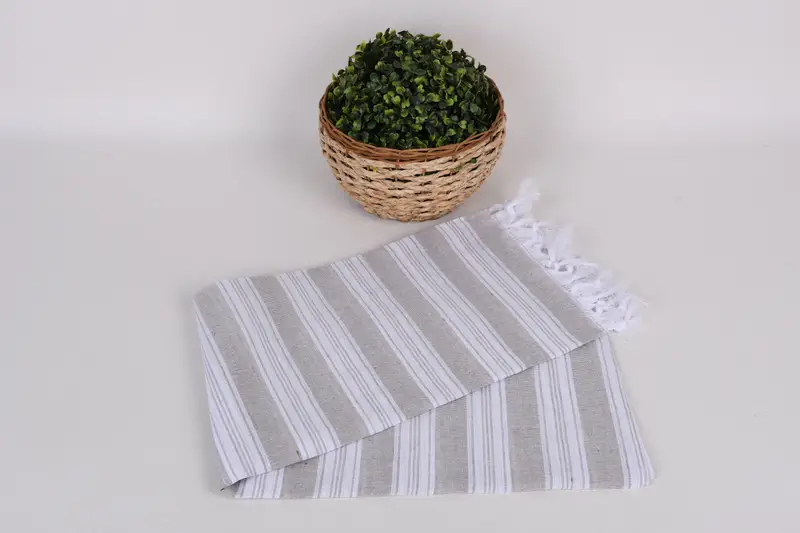 Peshtemal Towel, Home Decor Gifts, Handmade Gift, Beach Wedding Favor, 70x40 Cotton Striped Towel, Lightweight towel, Handmade Turkish Towel - 4