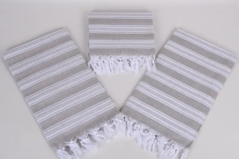 Peshtemal Towel, Home Decor Gifts, Handmade Gift, Beach Wedding Favor, 70x40 Cotton Striped Towel, Lightweight towel, Handmade Turkish Towel - 6