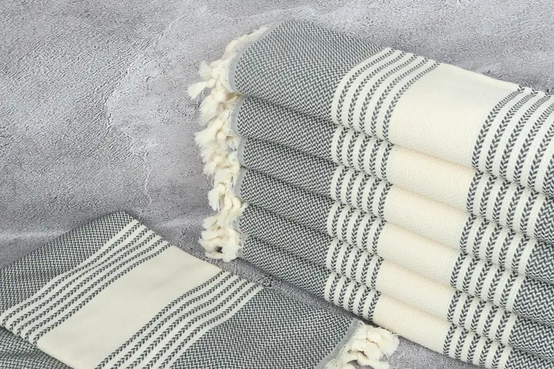 70x40 Cotton Striped Towel, Bridal Gifts, Girls Weekend Getaways Gifts, Housewarming Gift, Bachelorette Party Gift, Spa Gift Towel, Sand-free towel - 2