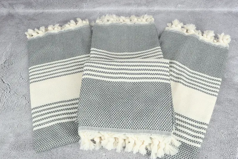 70x40 Cotton Striped Towel, Bridal Gifts, Girls Weekend Getaways Gifts, Housewarming Gift, Bachelorette Party Gift, Spa Gift Towel, Sand-free towel - 4