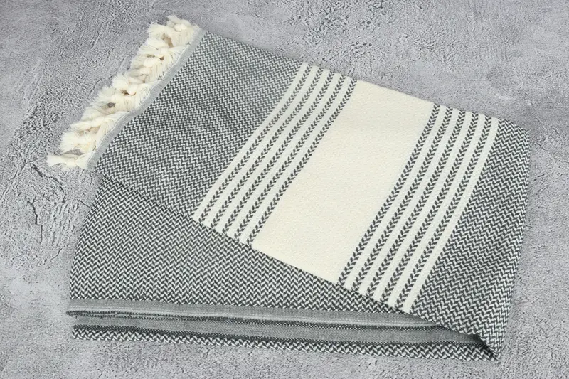 70x40 Cotton Striped Towel, Bridal Gifts, Girls Weekend Getaways Gifts, Housewarming Gift, Bachelorette Party Gift, Spa Gift Towel, Sand-free towel - 6