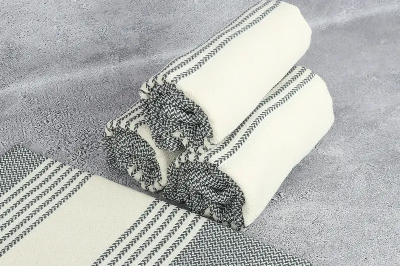 70x40 Cotton Striped Towel, Bridal Gifts, Girls Weekend Getaways Gifts, Housewarming Gift, Bachelorette Party Gift, Spa Gift Towel, Sand-free towel - 8