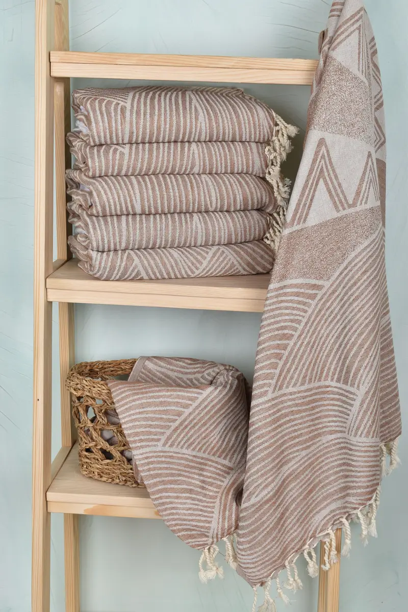 Hammam towel, Monogrammed Beach Towel, Bulk Order Towel, 68x40 Cotton Striped Design Towel, Personalized Wedding Gift, Personalized Gift For Her - 4