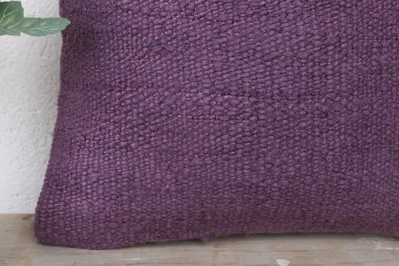 Interior Designer Pillow, 12x12 Purple Pillow Sham, Cushion Cover, One Of A Kind Pillow Cover, Vintage Pillow, Handmade Cushion, Throw Kilim Pillow - 3