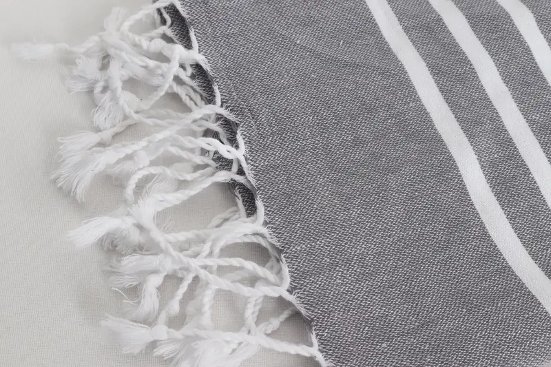 Türk çay havlu, banyo havlu, 40x20 pamuklu çizgili havlu, gelin duş hediyesi, seyahat havlusu, monogramlı el havlu, onun için yıldönümü hediyesi - 7