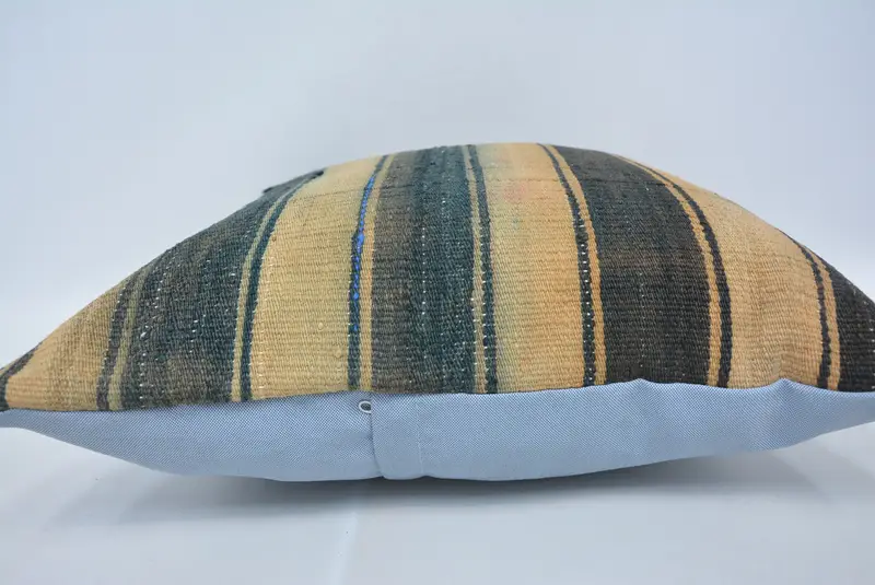 22x22 Beige Pillow, Turkish Kilim Pillow, Retro Throw Pillow Case, Pillow Sham, Pillow for Couch, Turkish Pillow, Christmas Pillow Case - 5