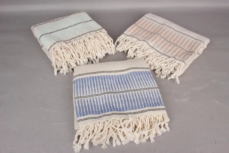 Girls Weekend Favors, Oversized Beach Towel, Bachelor Gifts, 70x40 Linen Striped Towel, Best Friend Gift, Bridal Party Gifts, Thin towel, Spa Towel - 4