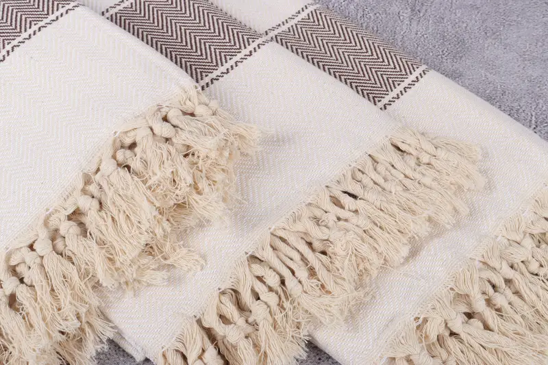 Personalized Turkish Towel, Wedding Day Gift For Bride, Summer Gift Ideas, Gift For Her, 70x36 Cotton Herringbone Towel, Quick-Dry Beach Towel - 5