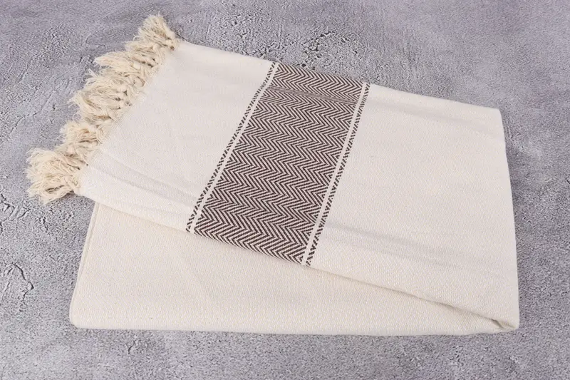 Personalized Turkish Towel, Wedding Day Gift For Bride, Summer Gift Ideas, Gift For Her, 70x36 Cotton Herringbone Towel, Quick-Dry Beach Towel - 6