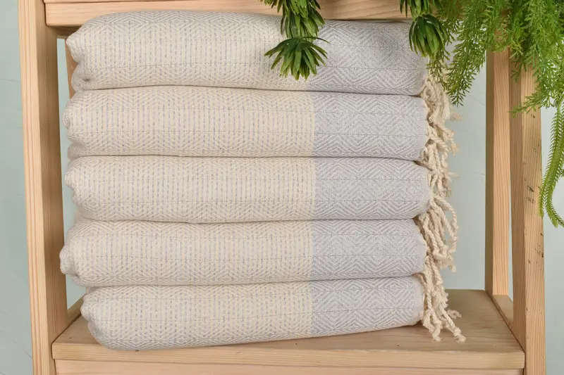 Organic Towel, 36x18 Cotton Diamond Towel, Turkish Hand Towel, Wedding Gift, Gift For The Home Decor, Personalized Gift, Bachelor Party Favors - 1