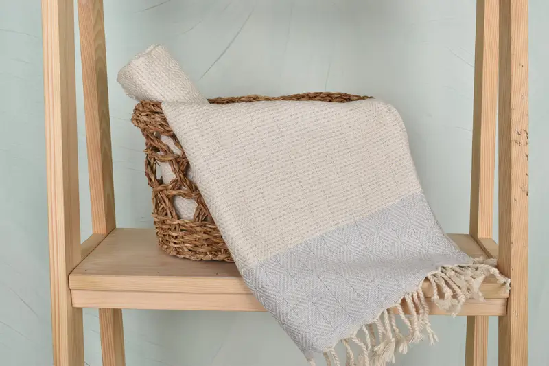 Organic Towel, 36x18 Cotton Diamond Towel, Turkish Hand Towel, Wedding Gift, Gift For The Home Decor, Personalized Gift, Bachelor Party Favors - 4