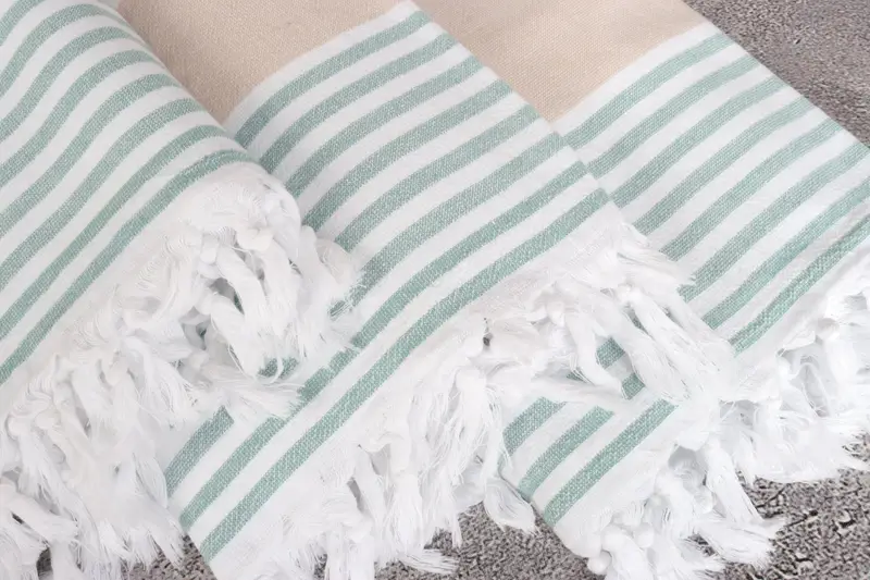 Beach Towel Personalized, Thin towel, 68x36 Cotton Striped Terry Towel, Kids Beach Towel, Personalized Turkish Towel, Bride Gift, Beach Towel Bulk - 5