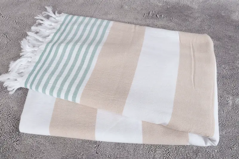 Beach Towel Personalized, Thin towel, 68x36 Cotton Striped Terry Towel, Kids Beach Towel, Personalized Turkish Towel, Bride Gift, Beach Towel Bulk - 6