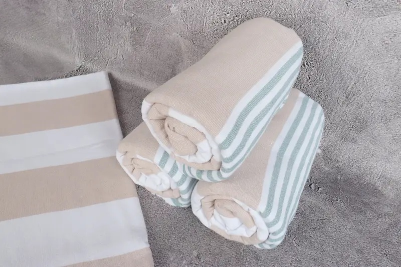 Beach Towel Personalized, Thin towel, 68x36 Cotton Striped Terry Towel, Kids Beach Towel, Personalized Turkish Towel, Bride Gift, Beach Towel Bulk - 8