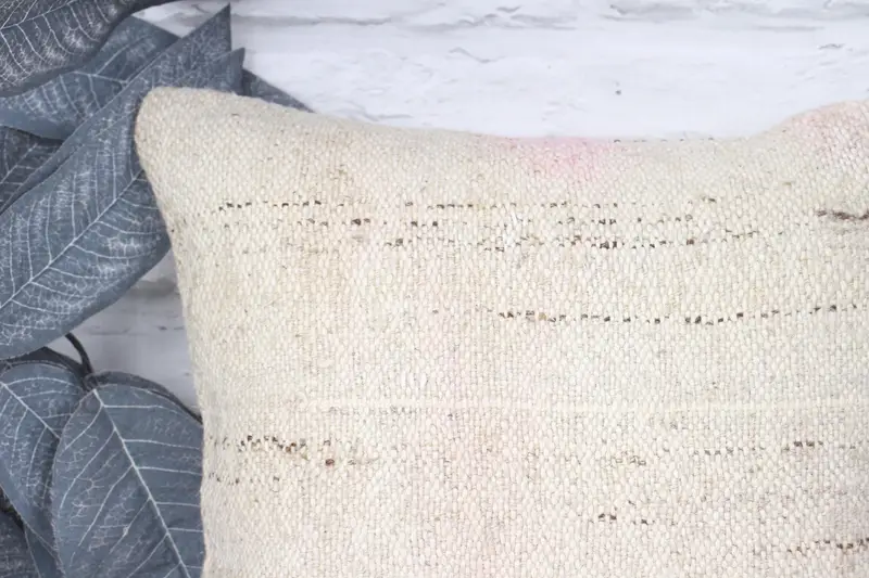 Boho Pillow, Home Decor Pillow, Sofa Pillow Cover, 12x12 Beige Pillow Case, Handwoven Pillow Cover Pillow Cover, Interior Designer Pillow, Pillow - 2