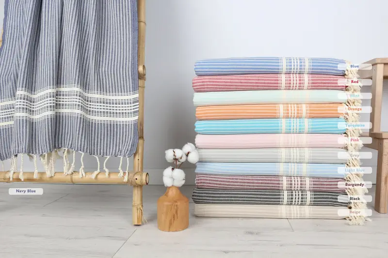 Bachelorette Party Favors, Boyfriend Christmas Gift, 68x38 Cotton Striped Towel, Custom Beach Towel, Embroidery Towel, Scarf Towel, Best Beach Towel