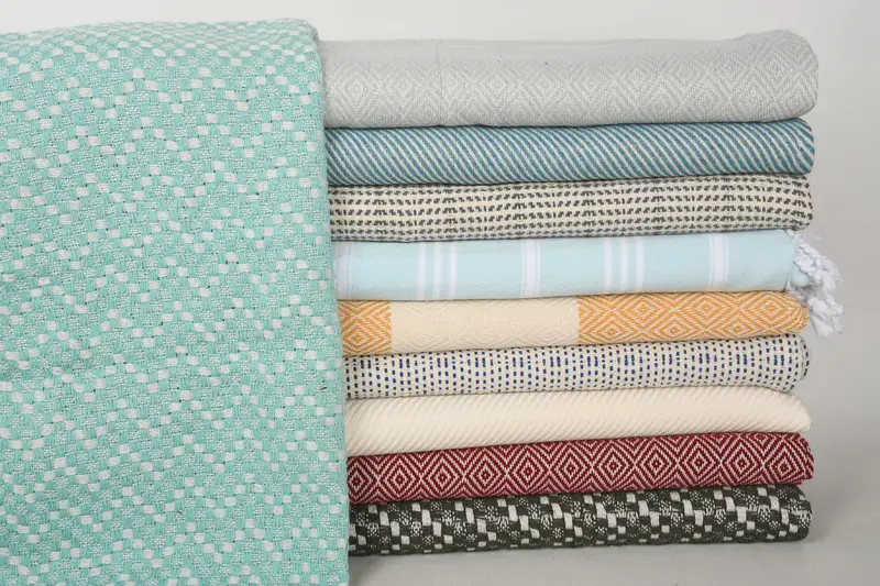 Summer Gift, Small Bath Towels, 36x18 Cotton Set of 10 Towel, Turkish Hand Towel, Wedding Gift, Bachelorette Party Decorations, House Warming Gift - 1