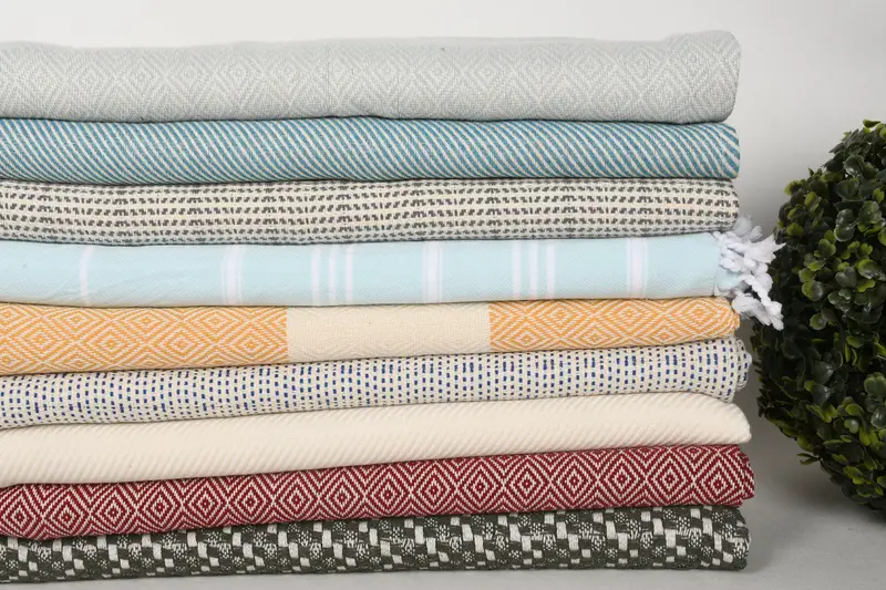 Summer Gift, Small Bath Towels, 36x18 Cotton Set of 10 Towel, Turkish Hand Towel, Wedding Gift, Bachelorette Party Decorations, House Warming Gift - 6
