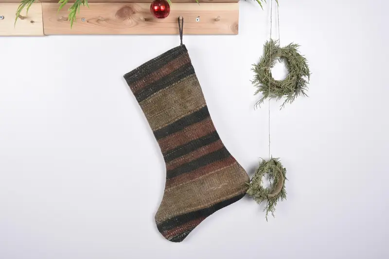 19-Zoll-Weihnachtsornament-Musterstrumpf, festlicher Weihnachtsstrumpf