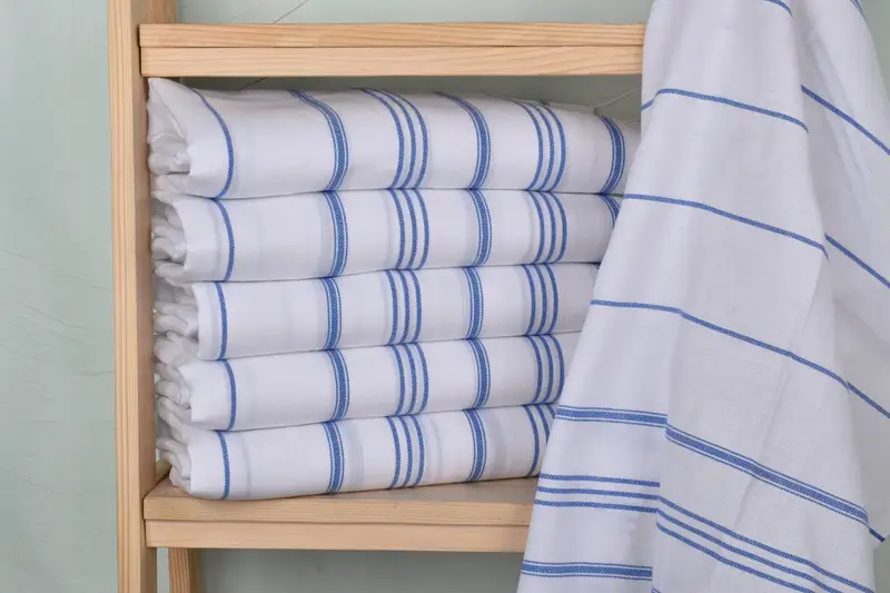 Kitchen Towel, Bachelor Gifts, Turkish Towel Hand Towel, Embroidery Towel, Bachelorette Towel, 40x24 Cotton Striped Towel, Monogram Kitchen Towel - 2