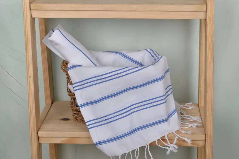 Kitchen Towel, Bachelor Gifts, Turkish Towel Hand Towel, Embroidery Towel, Bachelorette Towel, 40x24 Cotton Striped Towel, Monogram Kitchen Towel - 4