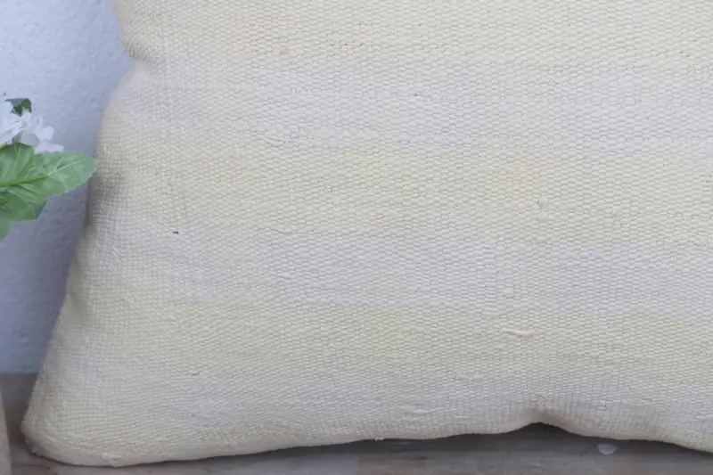 Interior Designer Pillow, Kilim Pillow Cover, Cushion, Bohemian Cushion Pillow Sham, Ethnical Kilim Rug Pillow, 18x18 Beige Pillow - 3