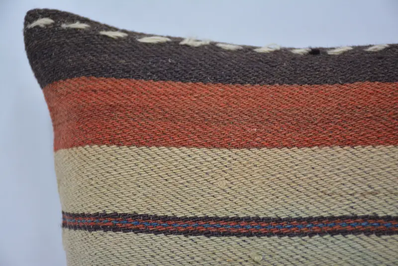 Pillow for Couch, Vintage Throw Cushion, Vintage Kilim Pillow, Pillow Case, Gift Pillow, 12x12 Brown Pillow Case, Tribal Cushion Cover - 2