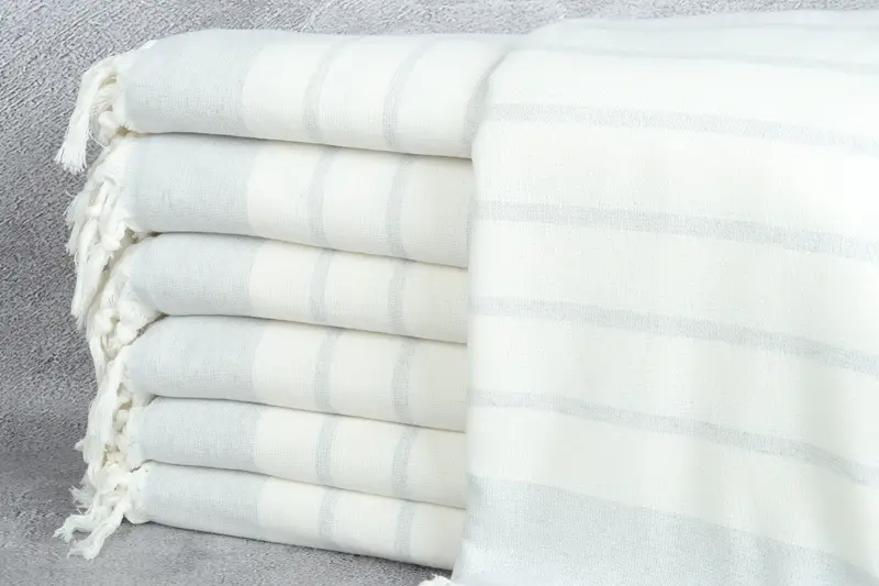 Gift For Wedding Day, Unique Gift, Bachelor Gifts, Scarf Towel, 68x39 Cotton Striped Towel, Absorbent Turkish towel, Bachelorette Party Decorations - 1