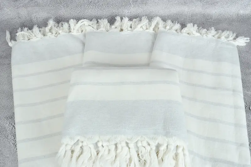 Gift For Wedding Day, Unique Gift, Bachelor Gifts, Scarf Towel, 68x39 Cotton Striped Towel, Absorbent Turkish towel, Bachelorette Party Decorations - 4