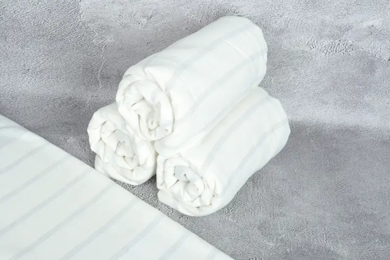 Gift For Wedding Day, Unique Gift, Bachelor Gifts, Scarf Towel, 68x39 Cotton Striped Towel, Absorbent Turkish towel, Bachelorette Party Decorations - 8