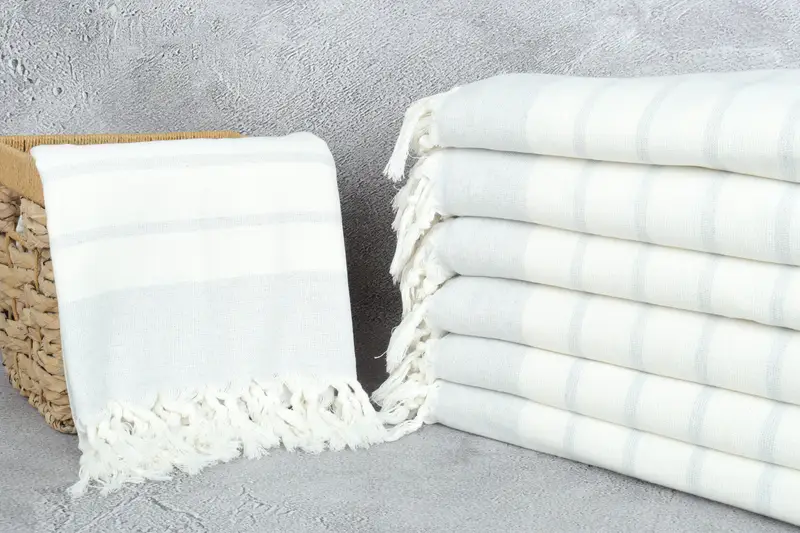 Gift For Wedding Day, Unique Gift, Bachelor Gifts, Scarf Towel, 68x39 Cotton Striped Towel, Absorbent Turkish towel, Bachelorette Party Decorations - 3