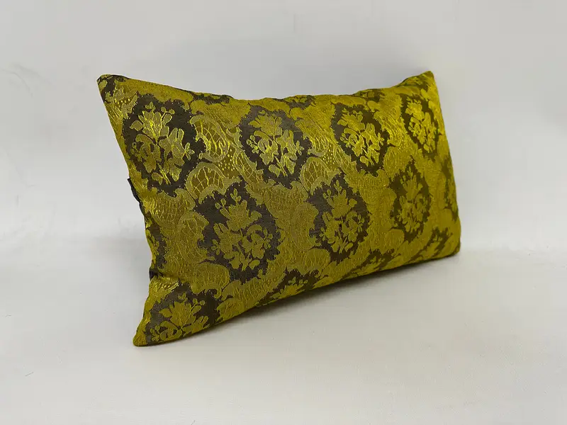 Vintage -Wurfkissen -Gehäuse, Vintage -Kissen, Kilimkissen, Kissen, ethnischer Kilimteppichkissen, Aztec -Kissenbezug, 12x20 grüne Kissen - 3