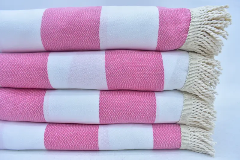 Handmade Turkish hammam towel, Gym Towel, Thin towel, Bachelorette Gifts, Monogram Turkish Towel, Gift Towel, 64x64 Cotton Striped Round Towel - 2