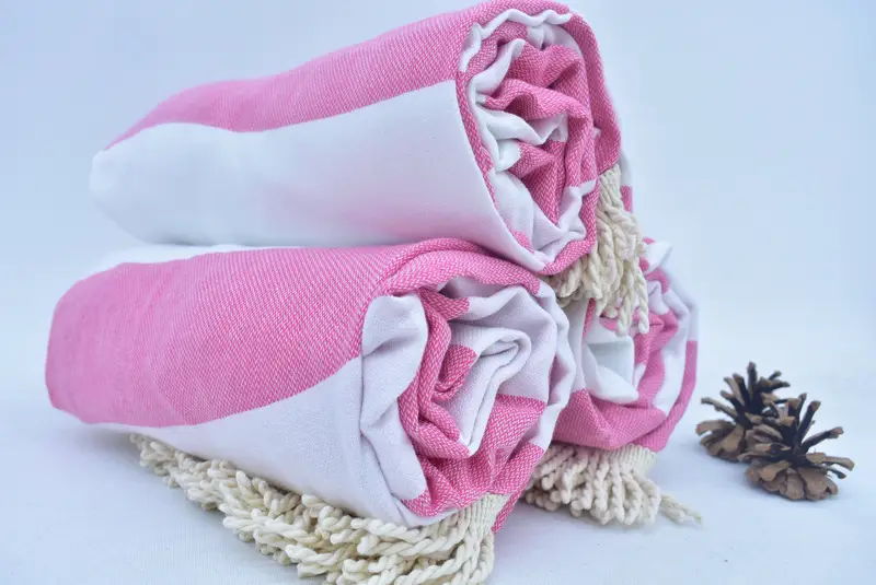 Handmade Turkish hammam towel, Gym Towel, Thin towel, Bachelorette Gifts, Monogram Turkish Towel, Gift Towel, 64x64 Cotton Striped Round Towel - 4