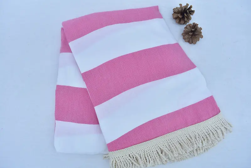 Handmade Turkish hammam towel, Gym Towel, Thin towel, Bachelorette Gifts, Monogram Turkish Towel, Gift Towel, 64x64 Cotton Striped Round Towel - 5