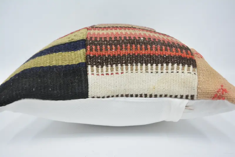 Pillow for Couch, Pillow Sham, 16x24 Green Pillow Cover, Natural Pillow Cover, Throw Kilim Pillow, Sofa Pillow Case, Kilim Pillow Cover - 5