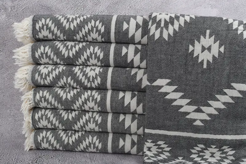 Bachelorette Gifts, Miami Bachelorette Party Favors, 70x36 Cotton Kilim Towel, Lightweight Turkish towel, Bachelorette Party Favor, Organic towel - 2